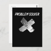 Funny Duct Tape Joke Lazy Sarcastic Husband Vater Postkarte (Vorne/Hinten)