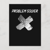 Funny Duct Tape Joke Lazy Sarcastic Husband Vater Postkarte (Vorderseite)