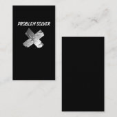 Funny Duct Tape Joke Lazy Sarcastic Husband Vater Visitenkarte (Vorne/Hinten)