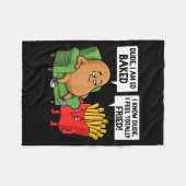 Funny Dude I'm So Baked I Know Dude I Feel Totally Fleecedecke (Vorderseite (Horizontal))