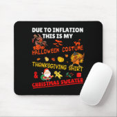 Funny Due To Inflation This Is Xmas New Year's Eve Mousepad (Mit Mouse)