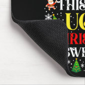 Funny Due To Inflation Ugly Christmas Sweaters For Mousepad (Ecke)