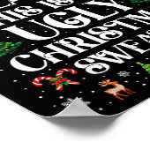 Funny Due To Inflation Ugly Christmas Sweaters For Poster (Ecke)