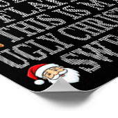 Funny Due To Inflation Ugly Christmas Sweaters Men Poster (Ecke)