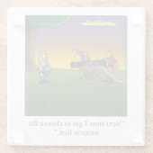 Funny Dueling bei Morgendämmerung Spaß Untersetzer (Rückseite)