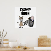 Funny Dump Biden Politischer Cartoon Poster (Küche)