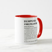Funny Dumping Firefight Definition Tasse (VorderseiteRechts)