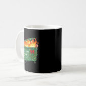 Funny Dumpster Fire It's Fine I'm Fine 2025 Christ Kaffeetasse (Vorderseite Links)