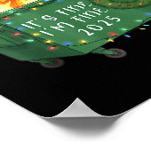 Funny Dumpster Fire It's Fine I'm Fine 2025 Christ Poster (Ecke)