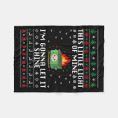 Funny Dumpster Fire Ugly Christmas Sweaters For Me Fleecedecke (Vorderseite (Horizontal))