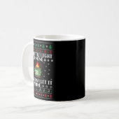 Funny Dumpster Fire Ugly Christmas Sweaters For Me Kaffeetasse (Vorderseite Links)