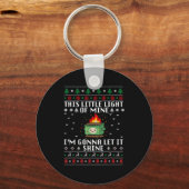 Funny Dumpster Fire Ugly Christmas Sweaters For Me Schlüsselanhänger (Vorderseite)