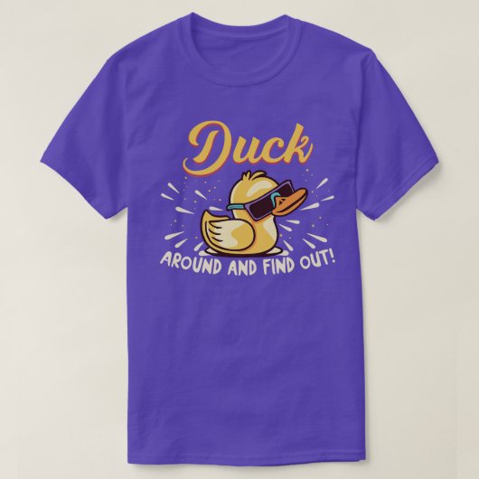 Funny Duround und erleben Gummi Ducky mit S T-Shirt (Design vorne)