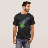 Funny Dusky kopierte Conure T-rex, Dinosaur Parrot T-Shirt (Vorne ganz)
