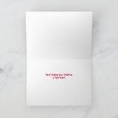 Funny Dysfunktionale Weihnachtskarte Feiertagskarte (Innenseite)