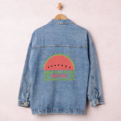 Funny Dyslexia Zitat Dyslexischer Spaß Watermelon Jeansjacke (Hangar)
