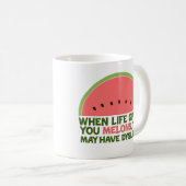 Funny Dyslexia Zitat Dyslexischer Spaß Watermelon Kaffeetasse (VorderseiteRechts)