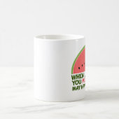 Funny Dyslexia Zitat Dyslexischer Spaß Watermelon Kaffeetasse (Mittel)