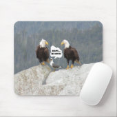 Funny Eagles and Seagull Mousepad (Mit Mouse)
