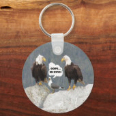 Funny Eagles und Seagull Basic Button Schlüsselanh Schlüsselanhänger (Vorderseite)