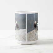 Funny Eagles und Seagull Classic Weiße Tasse (Mittel)
