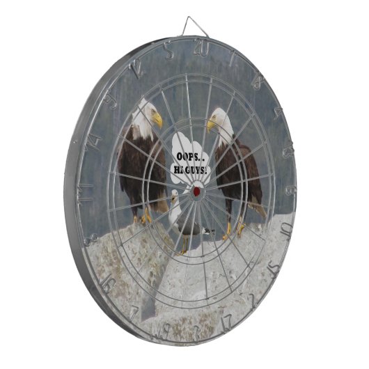 Funny Eagles und Seagull Dartscheibe (Vorderseite Links)