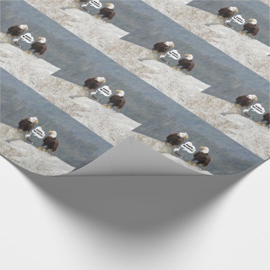 Funny Eagles und Seagull Geschenkpapier (Ecke)