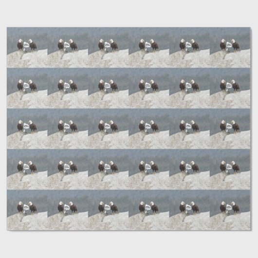 Funny Eagles und Seagull Geschenkpapier (Flach)