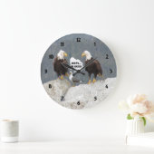 Funny Eagles und Seagull Große Wanduhr (Zuhause)