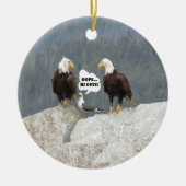 Funny Eagles und Seagull Keramikornament (Vorne)