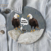 Funny Eagles und Seagull Round Button Back Button (Beispiel)