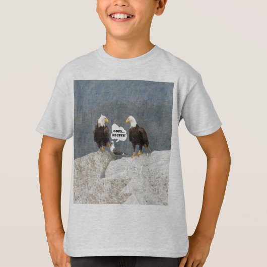 Funny Eagles und Seagull T-Shirt (Vorderseite)