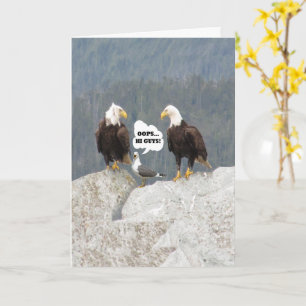Funny Eagles und Seagull werden gut Karte
