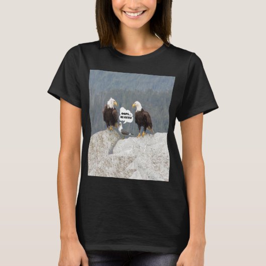 Funny Eagles und Seagull Women's Basic T - Shirt (Vorderseite)