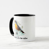 Funny, Early Bird bekommt die Coffee Robin Tasse (Vorderseite Links)