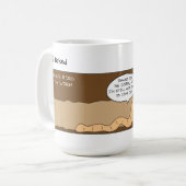 Funny Early Worm Kaffeetasse (Vorderseite Links)