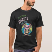 Funny Earth Day Gerettet Earth Axolotl Live Here G T-Shirt (Vorderseite)