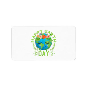 Funny Earth Day Zitat Earth Cool Happy Earth Day Adressaufkleber