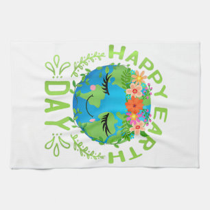 Funny Earth Day Zitat Earth Cool Happy Earth Day Geschirrtuch