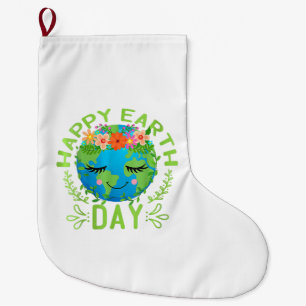 Funny Earth Day Zitat Earth Cool Happy Earth Day Großer Weihnachtsstrumpf