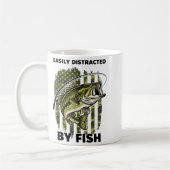 Funny Easily Distracted By Camo B Fish American Fl Kaffeetasse (Links)