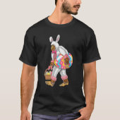 Funny Easter Bigfoot Sasquatch With Bunny Ears Cos T-Shirt (Vorderseite)