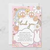 Funny  Easter Birthday Party Thank You Card Einladung (Vorderseite)