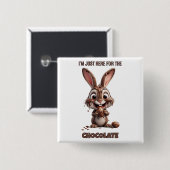 Funny Easter Bunny – Cute & Playful Easter Design Button (Vorne & Hinten)