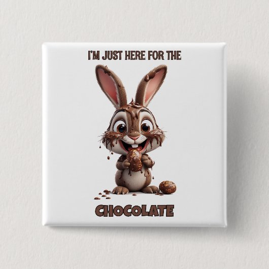 Funny Easter Bunny – Cute & Playful Easter Design Button (Vorderseite)