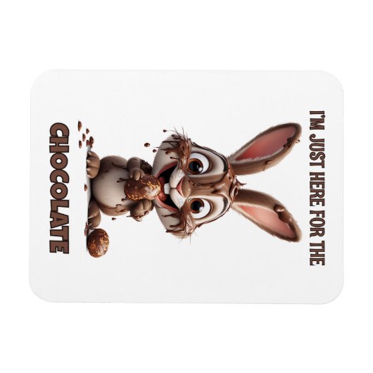 Funny Easter Bunny – Cute & Playful Easter Design Magnet (Horizontal)