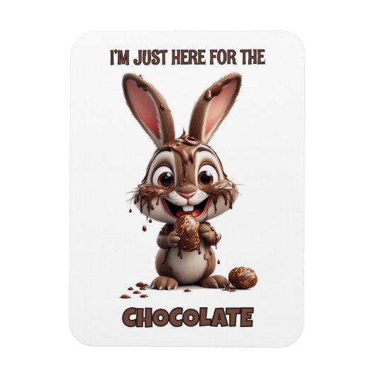 Funny Easter Bunny – Cute & Playful Easter Design Magnet (Vertikal)