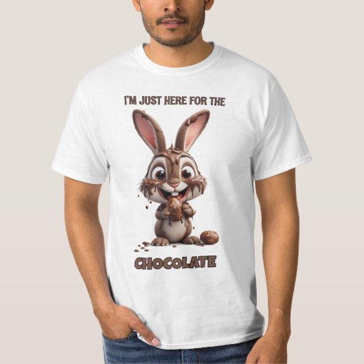 Funny Easter Bunny – Cute & Playful Easter Design T-Shirt (Vorderseite)