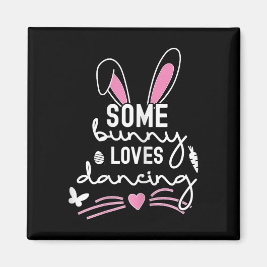 Funny Easter Bunny Oars Tanz Lover Pub Magnet (Vorne)