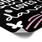Funny Easter Bunny Oars Tanz Lover Pub Poster (Ecke)
